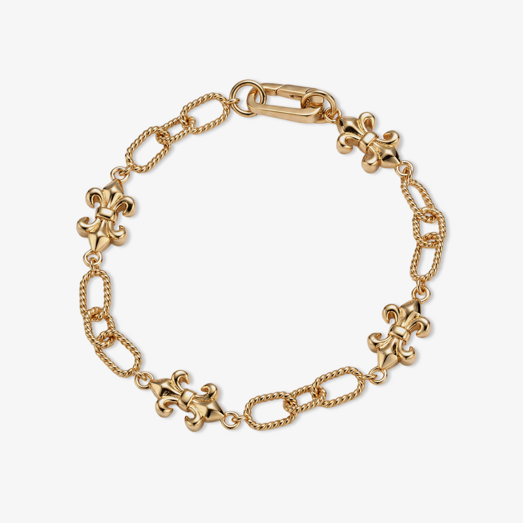 Rope Link Bow Chain Bracelet