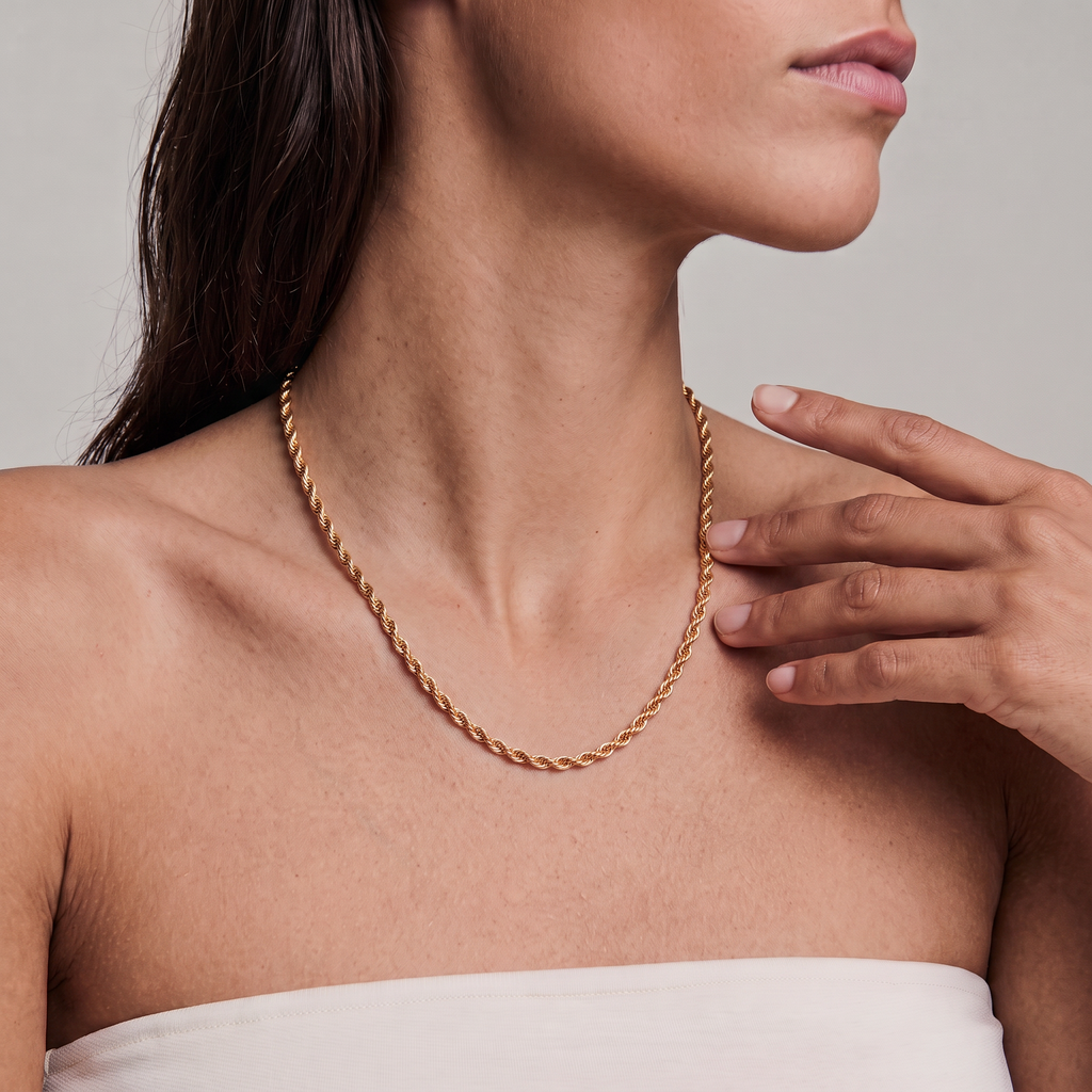 Twisted Rope Chain Necklace