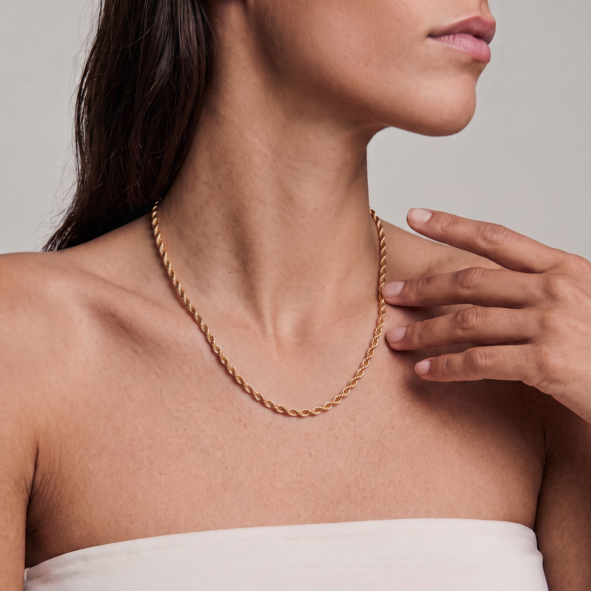 Twisted Rope Chain Necklace