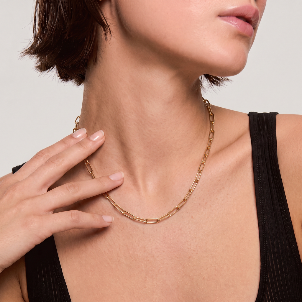 Paperclip Link Chain Necklace