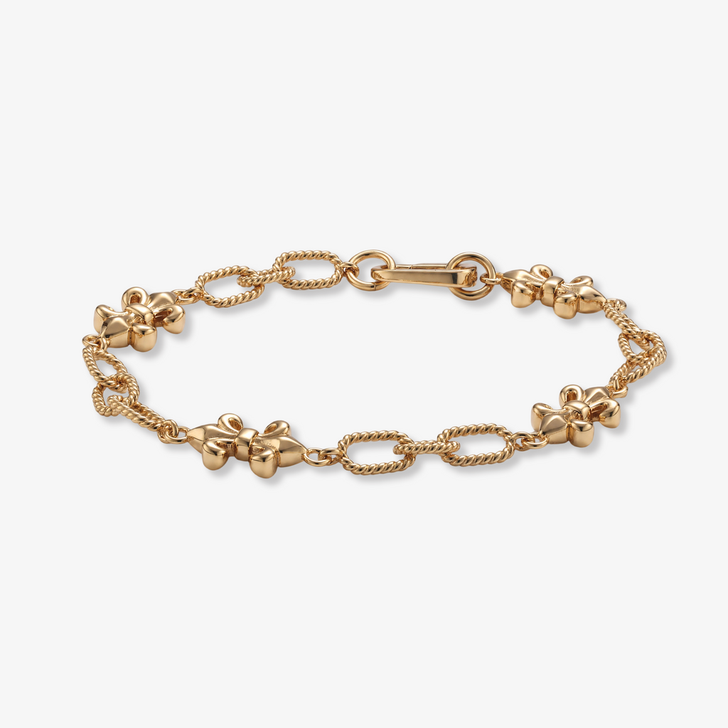 Rope Link Bow Chain Bracelet