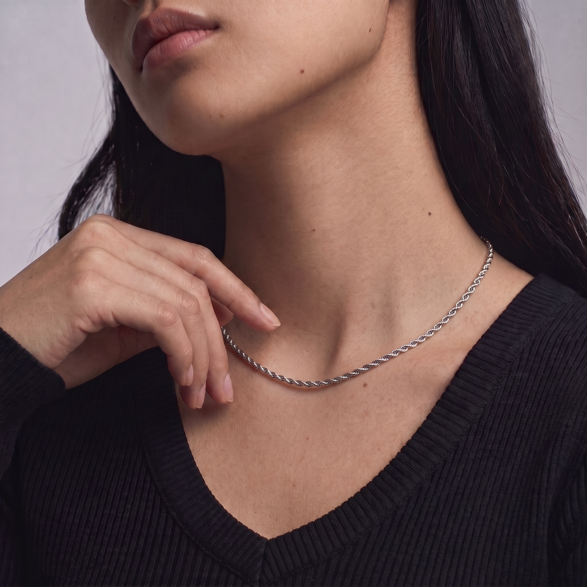 Twisted Rope Chain Necklace