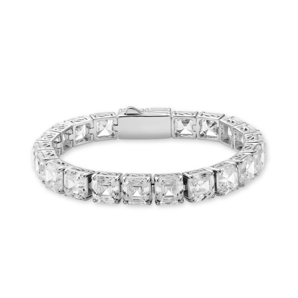 Asscher Cut Tennis Bracelet