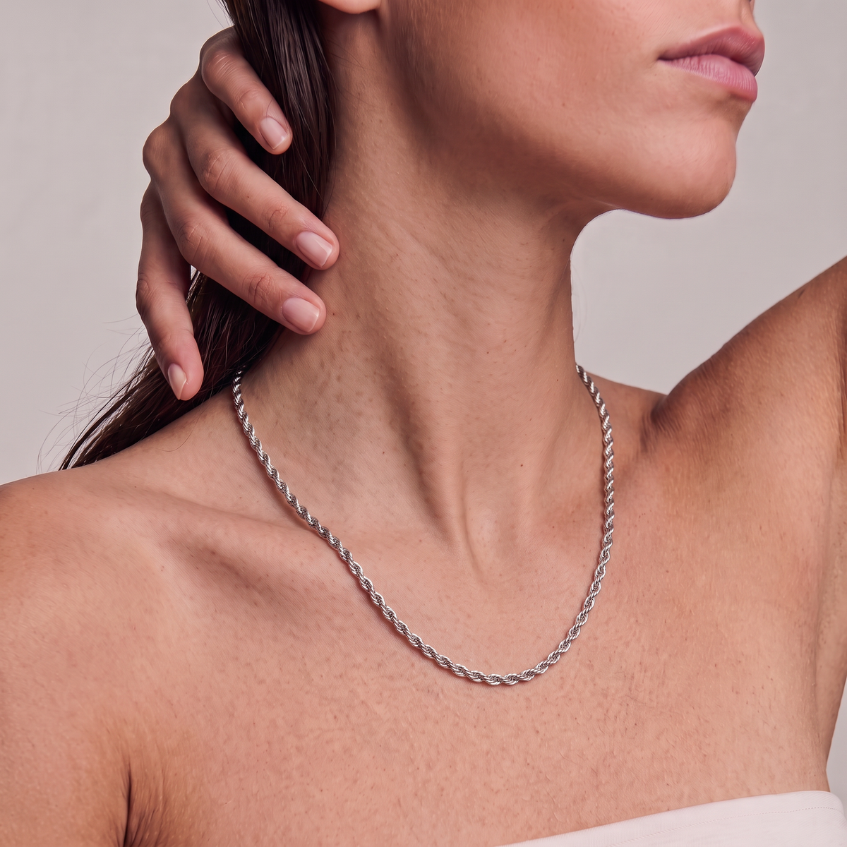 Twisted Rope Chain Necklace